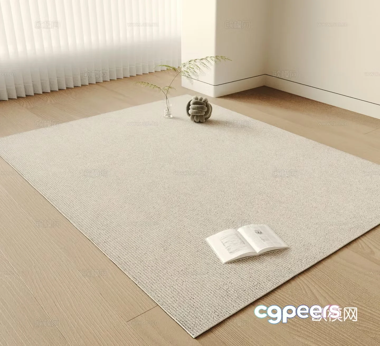 Modern carpet Striped carpet Living room carpet Office carpet Hotel carpet Minimalist carpet 3d model