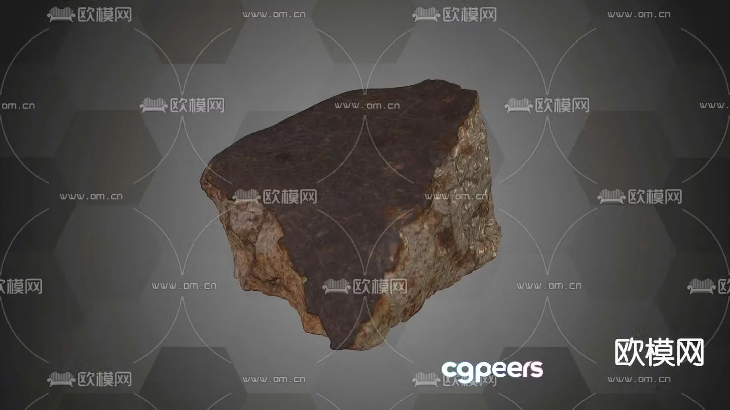 rock meteorite 3d model