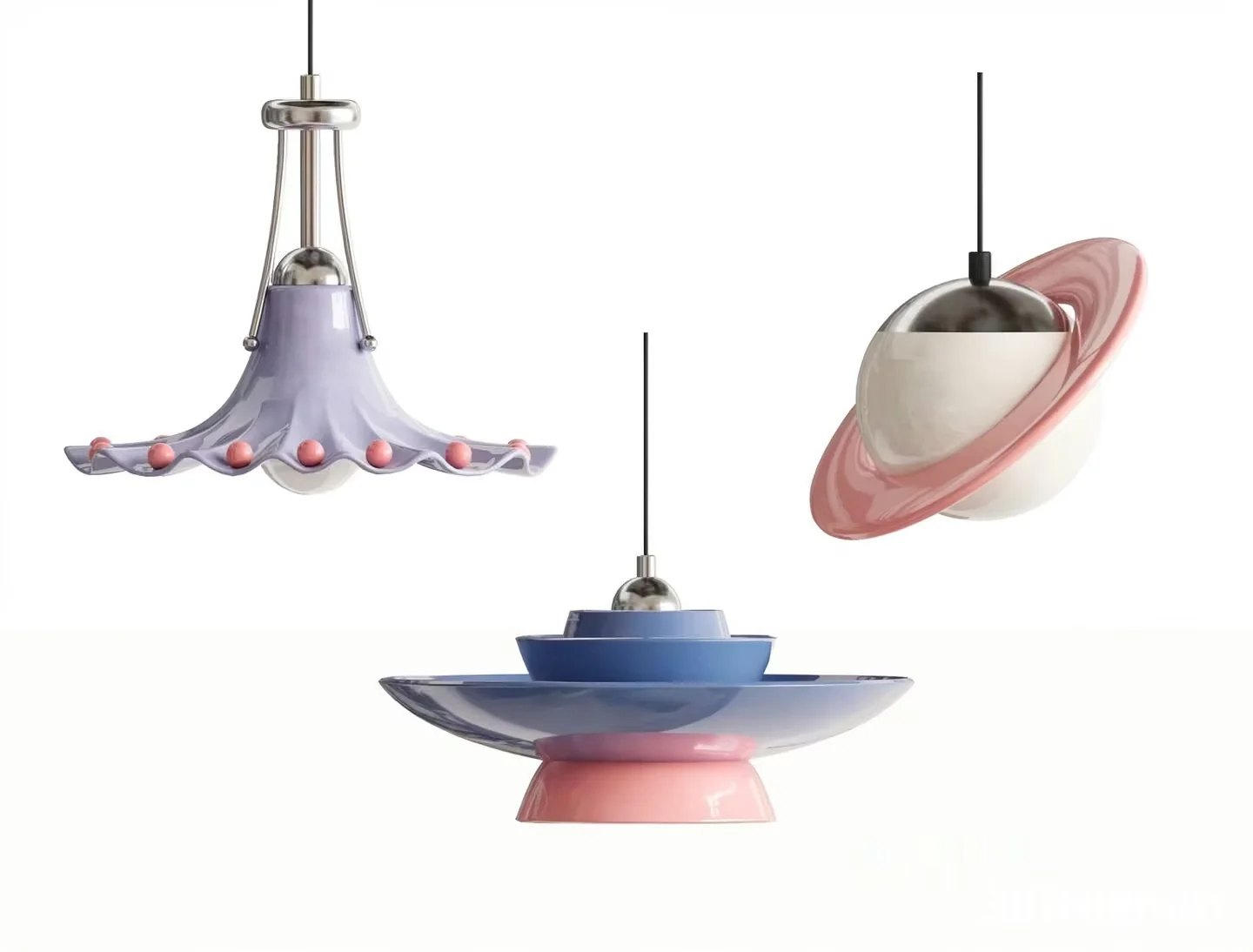 A Futuristic Chandelier 3D Model – 19962 – VRAY Render
