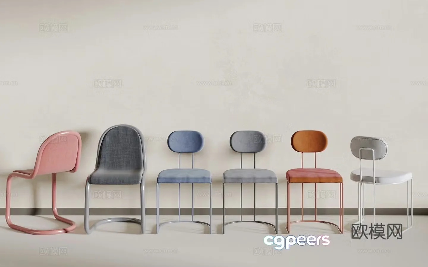Modern seats 3d model
