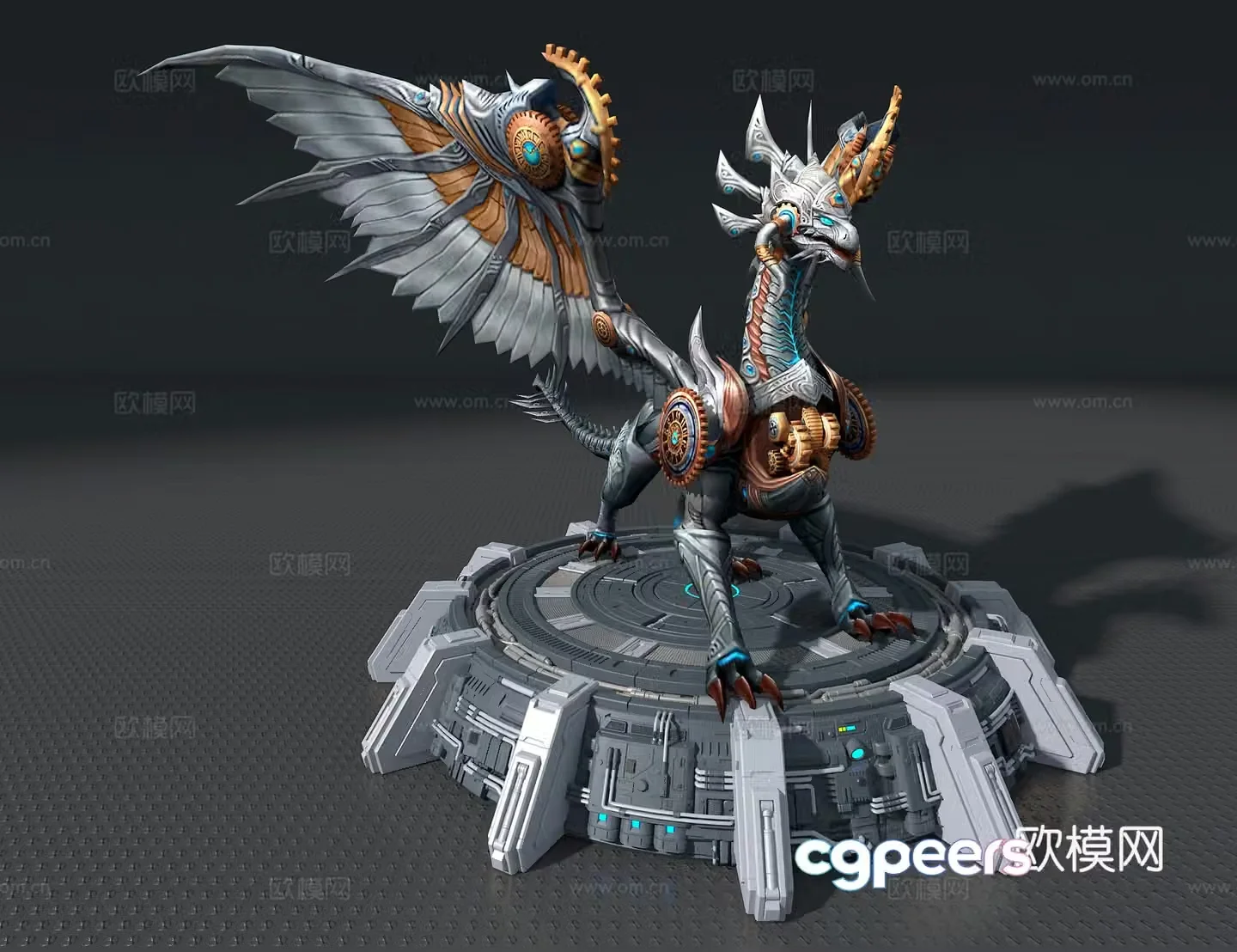 Mechanical Dragon 3D Model