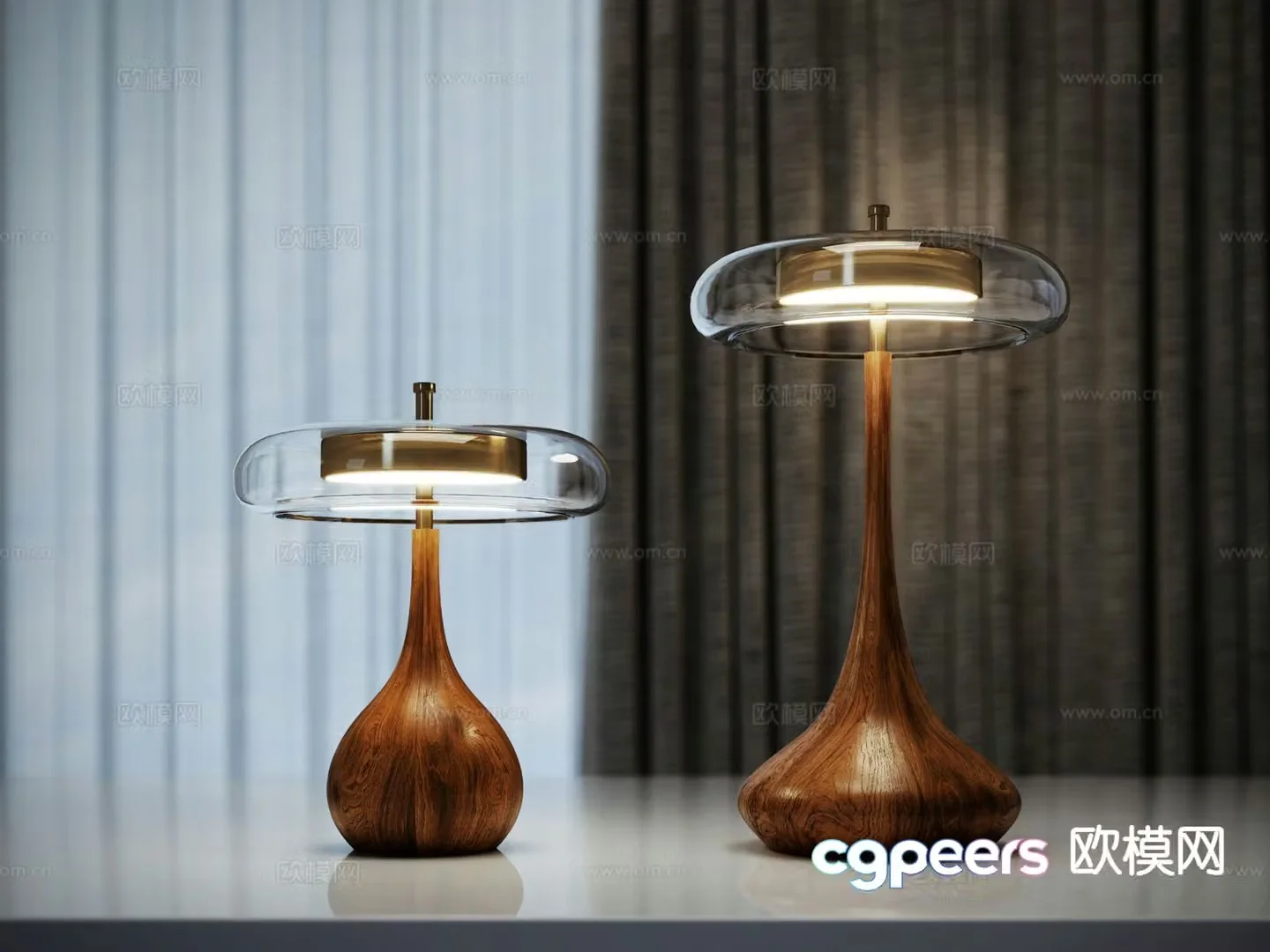 Medieval style desk lamp 3d model