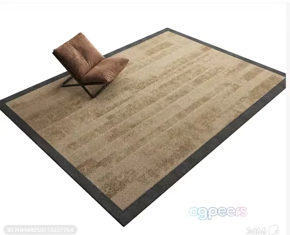 Brown And Tan Rug 3D Model – 19505 – VRAY Render