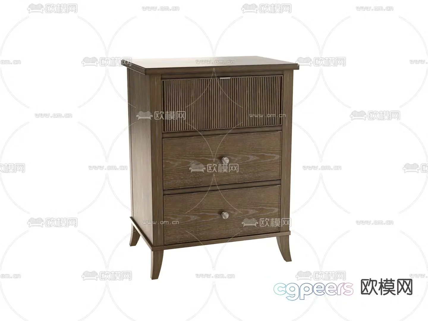 New Chinese style bedside table 3d model