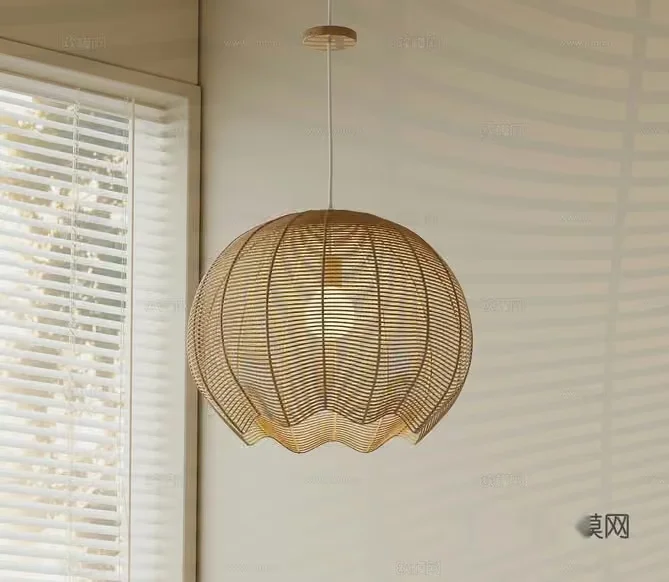 Gold Light Fixture 3D Model – 21686 – VRAY Render