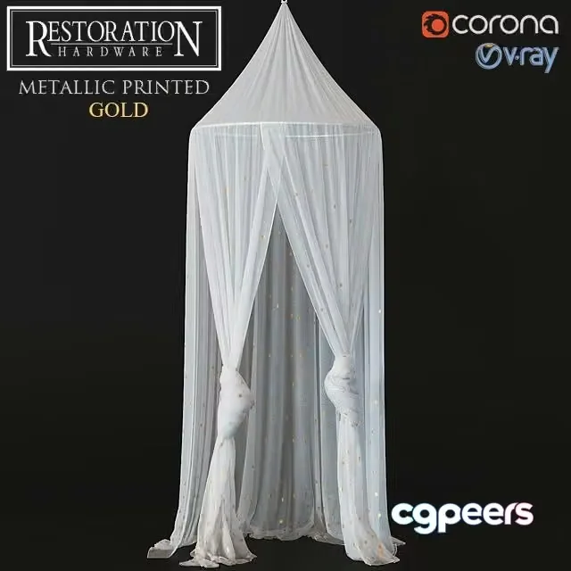 3ds Max Free – RH METALLIC PRINTED GOLD (v.2)