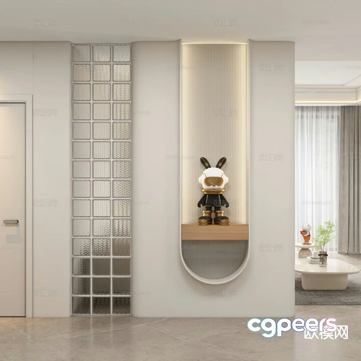 Modern entrance hall 3D model