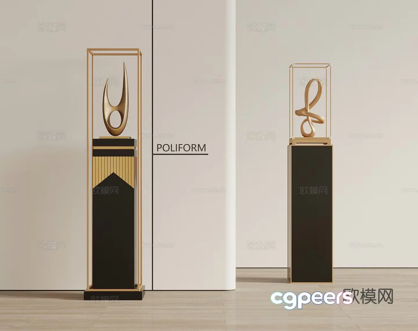 Modern art sculpture ornaments 3D model