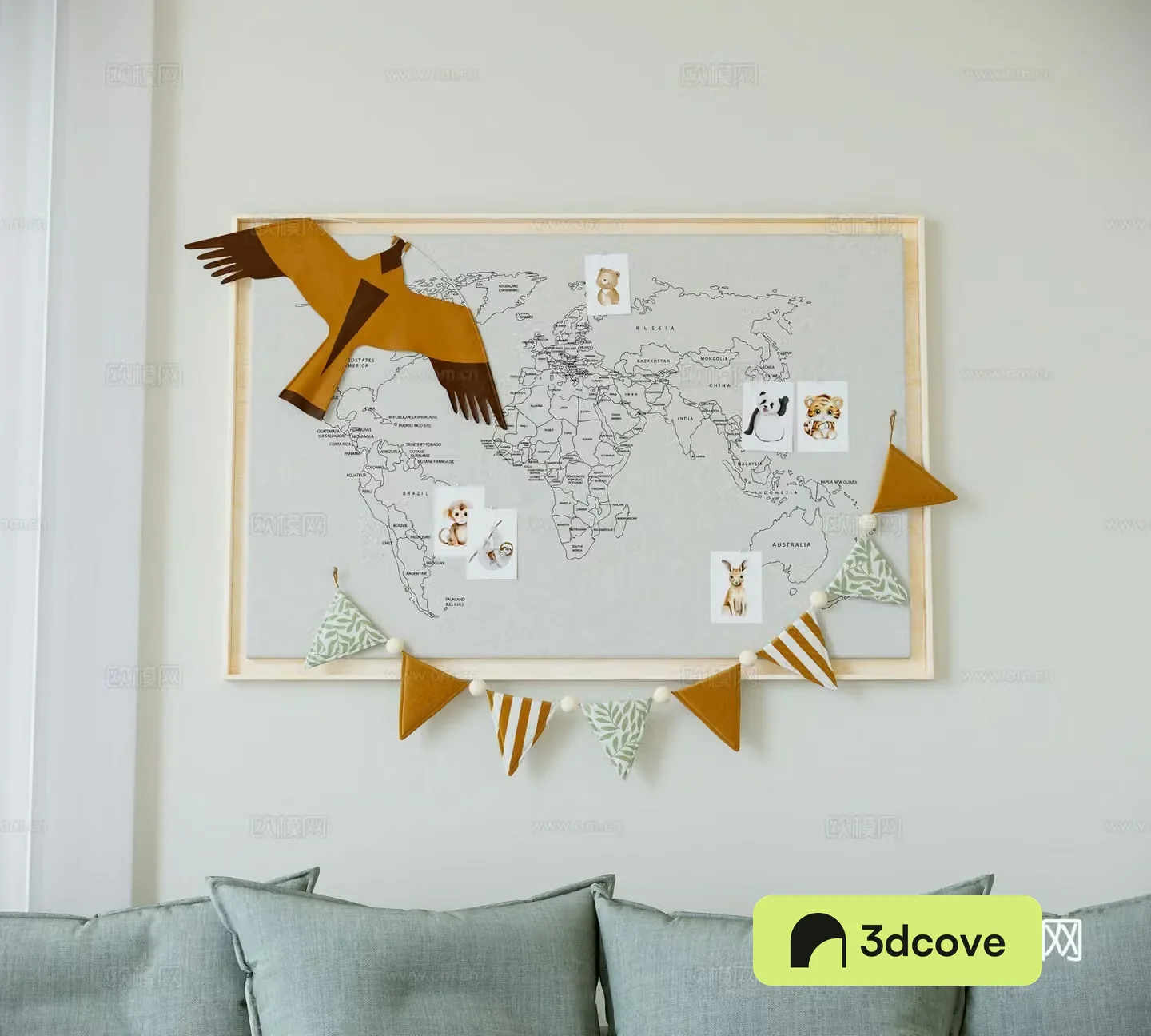 Modern wall decoration photo wall
