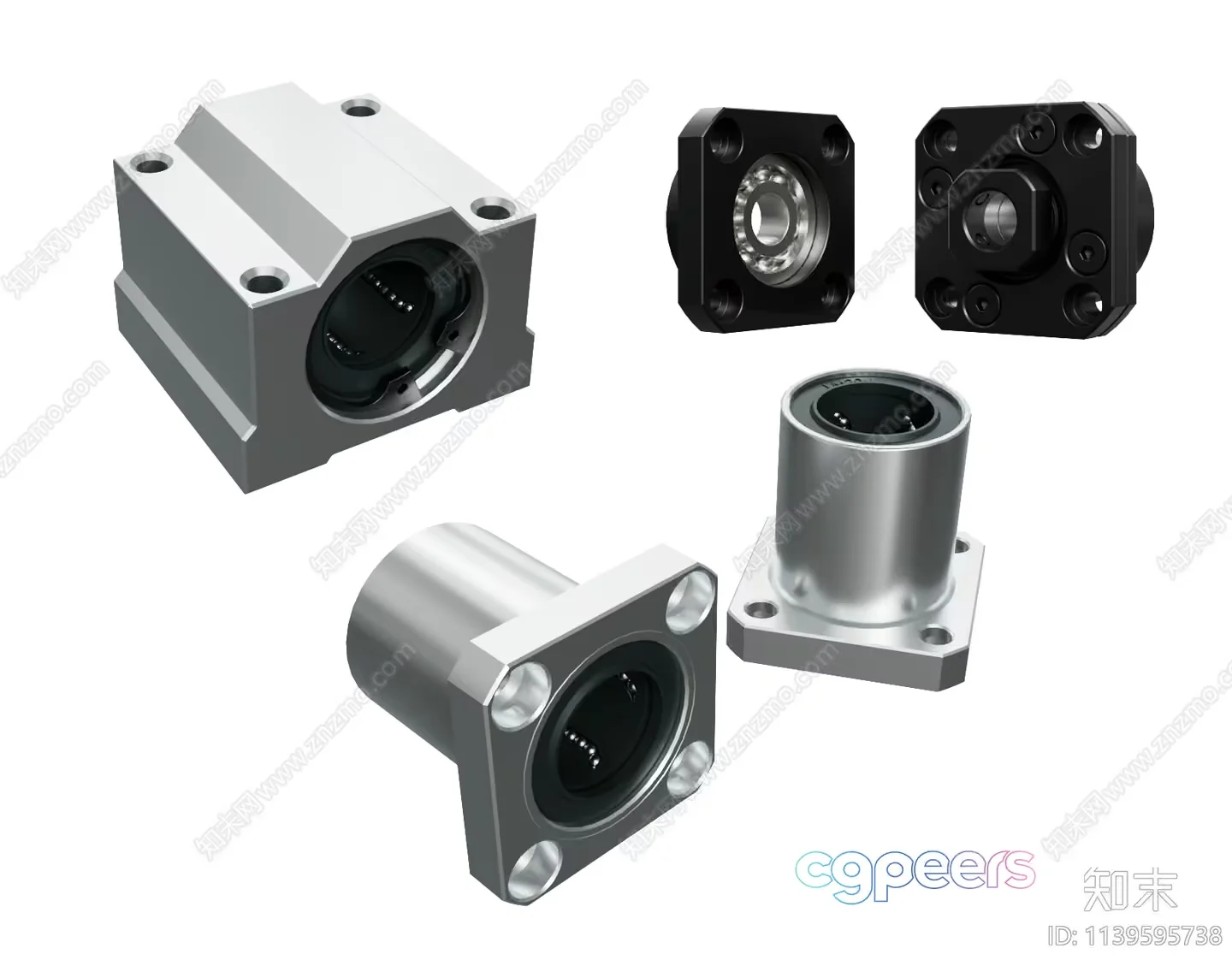The Main Subject Is A Set Of Metal Parts 3D Model – 14015 – VRAY Render