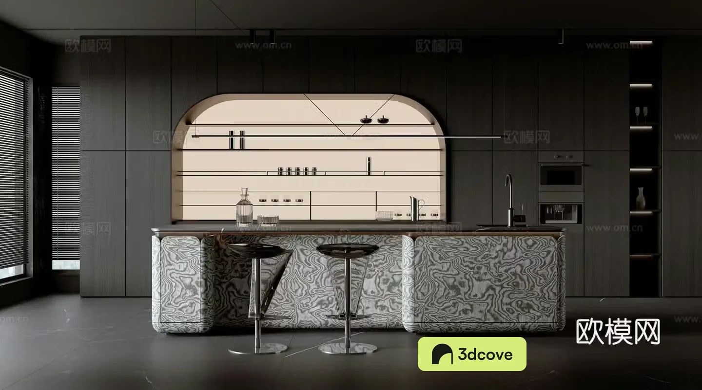 Modern Italian open kitchen