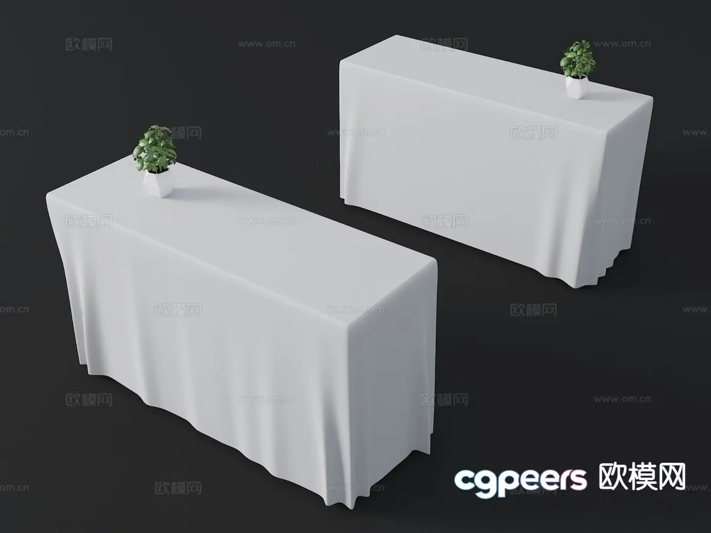Modern VIP table coffee break table reception table 3d model