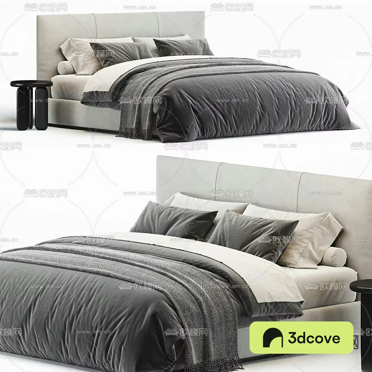 Laurent modern double bed