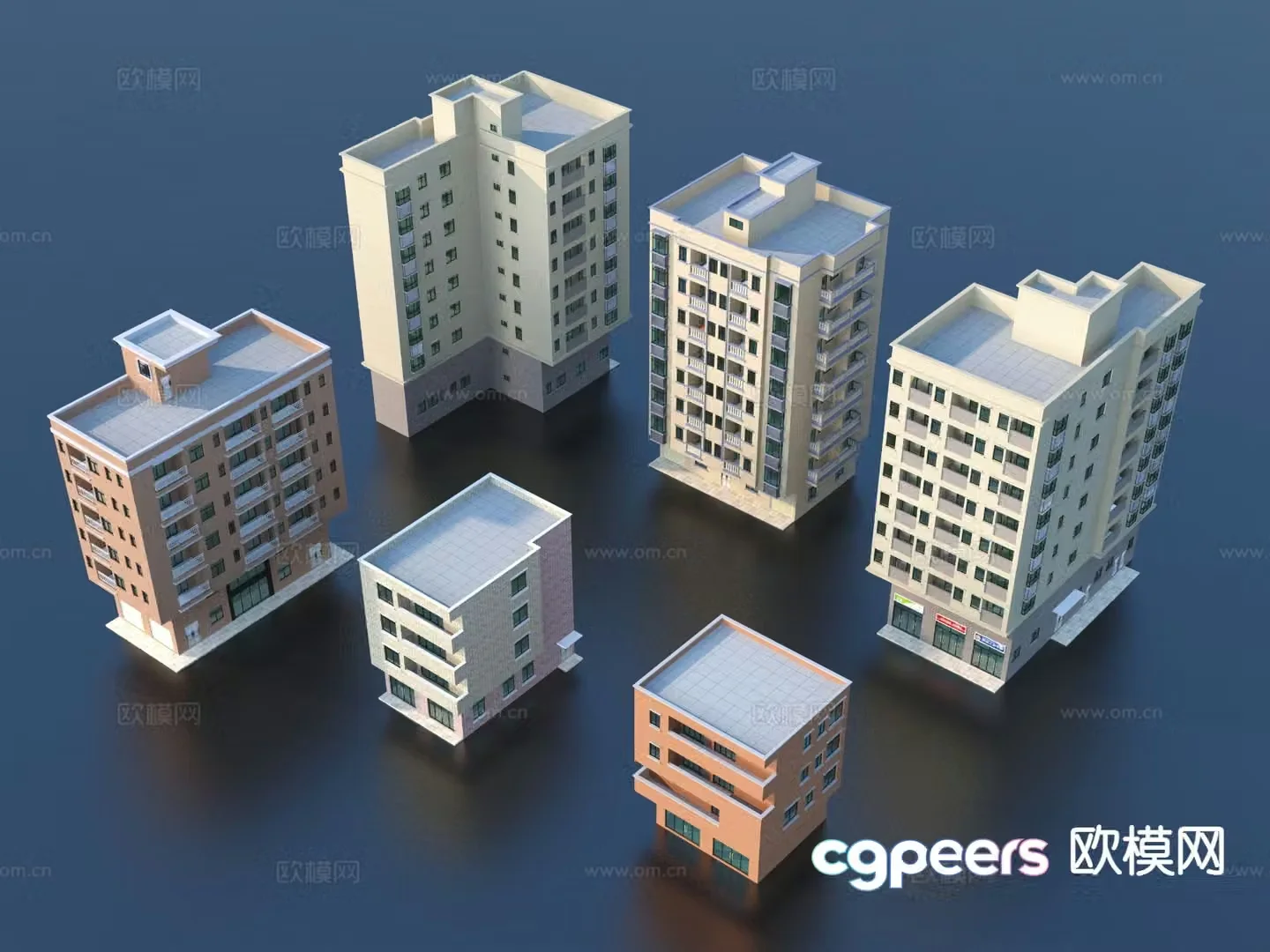 Private building residential building single building 3D model