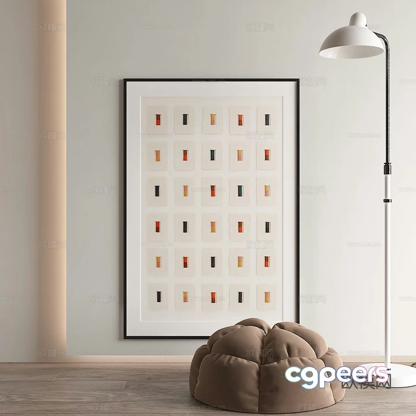 Modern decorative painting 3d model