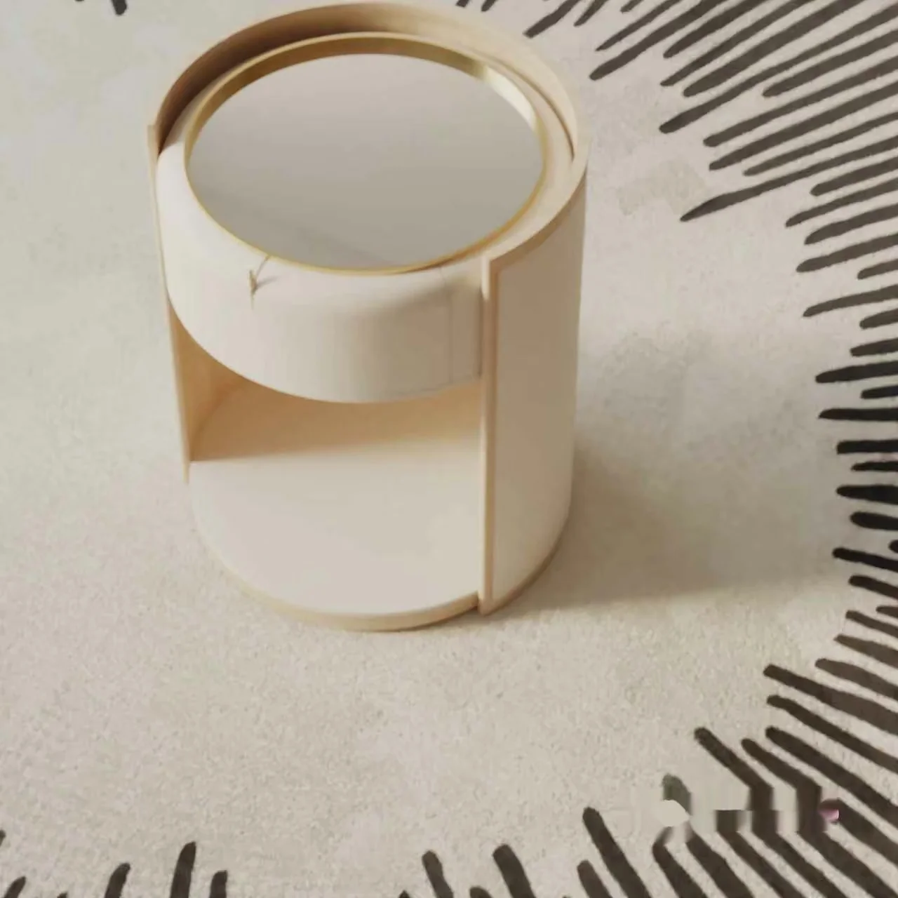 A White Cylindrical Object 3D Model – 12403 – VRAY Render