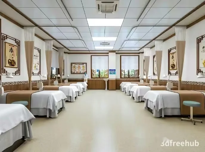 A Medical Room 3D Model – 19206 – VRAY Render