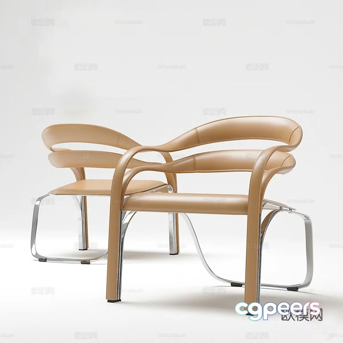 Fettuccini chair model 1603d model