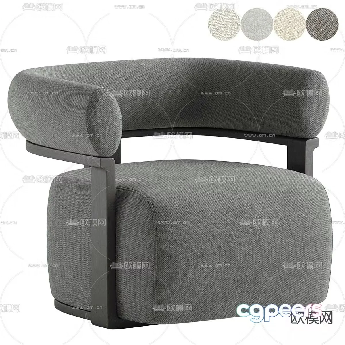 Single sofa 3d model