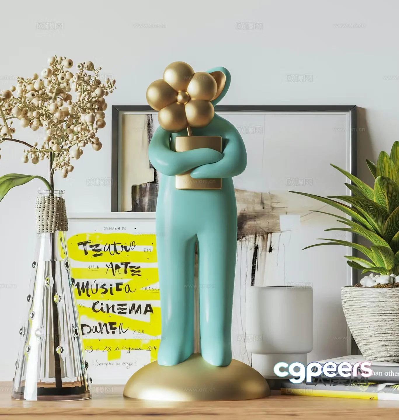 Modern sculpture 3d model