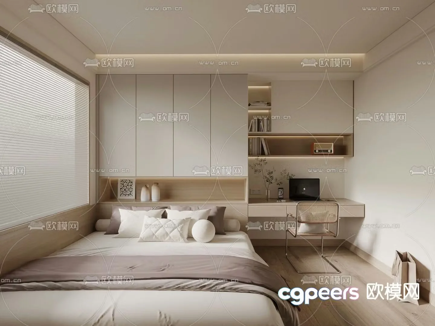 Tatami bedroom 3d model