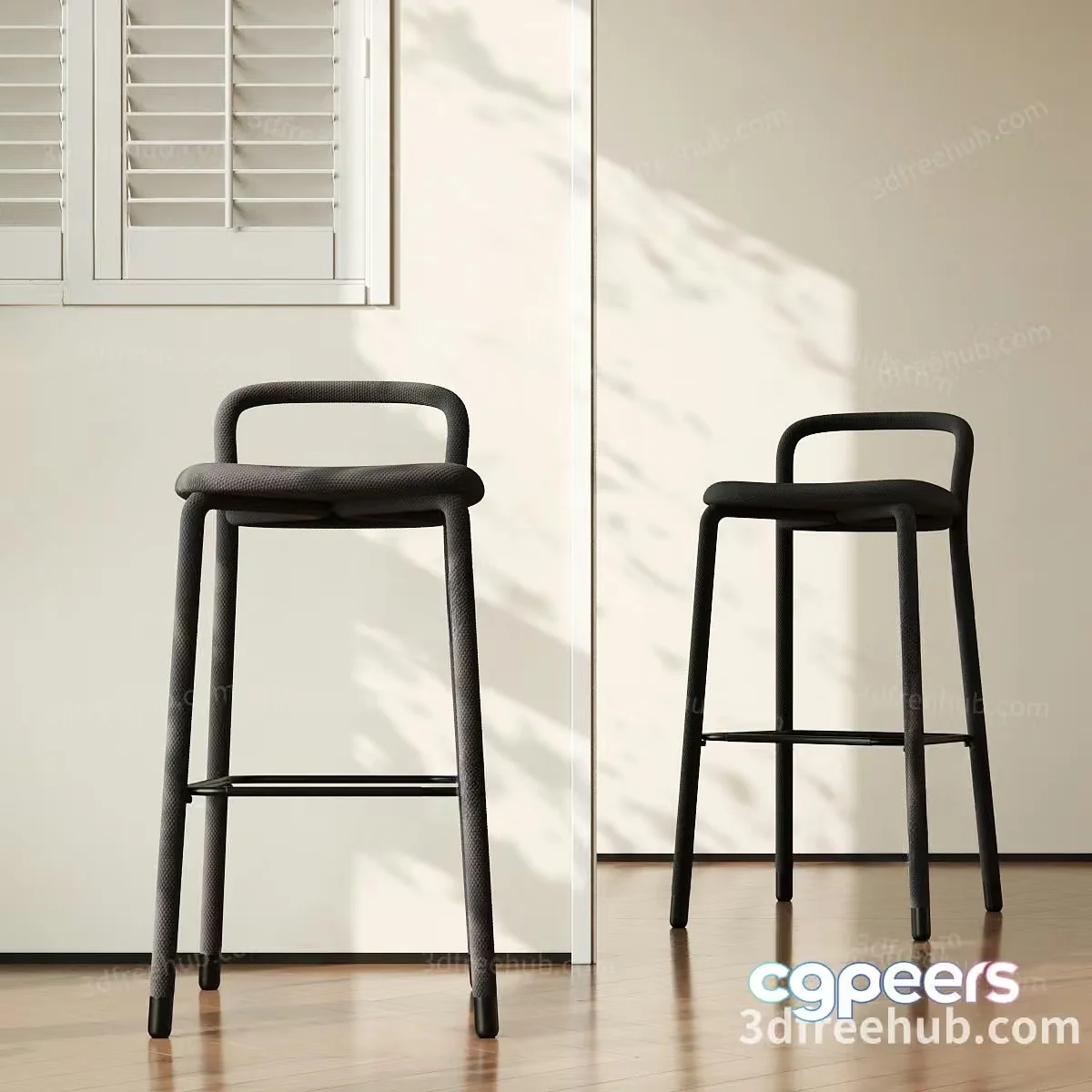 Modern Tall Stools 3D Model – 20913 – VRAY Render