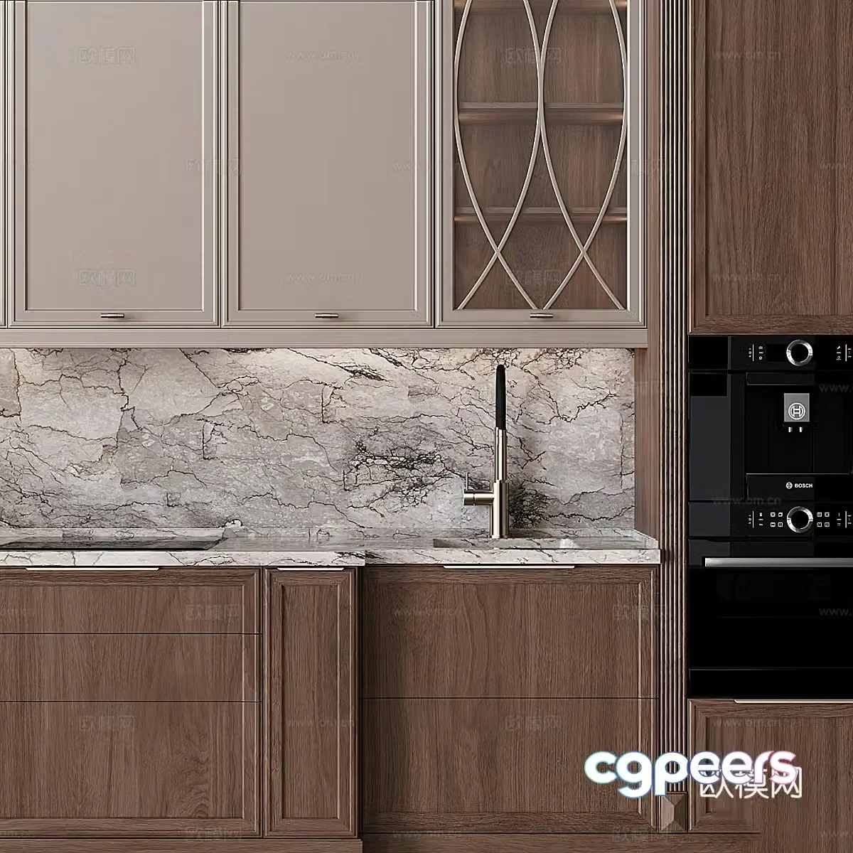 New Chinese style cabinet 3D model