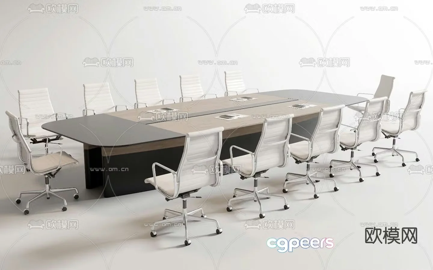 Modern conference table conference table 3d model