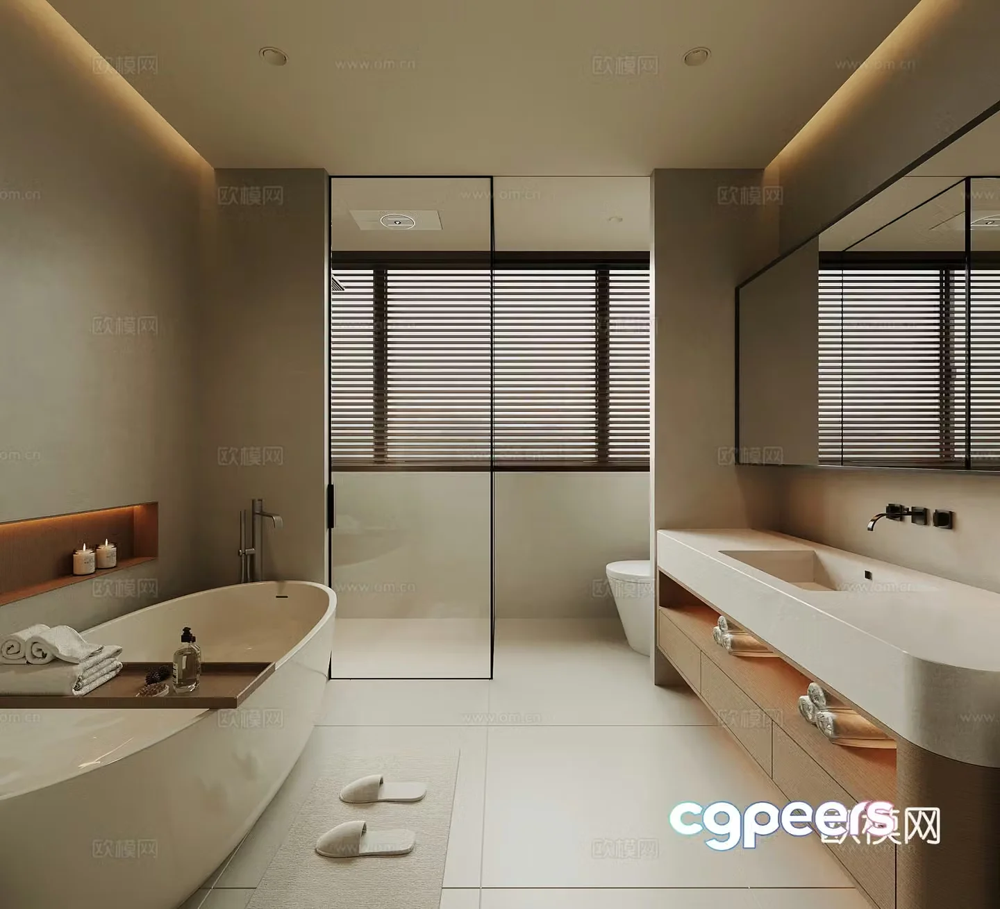 Modern bathroom Jijifeng bathroom 3D model