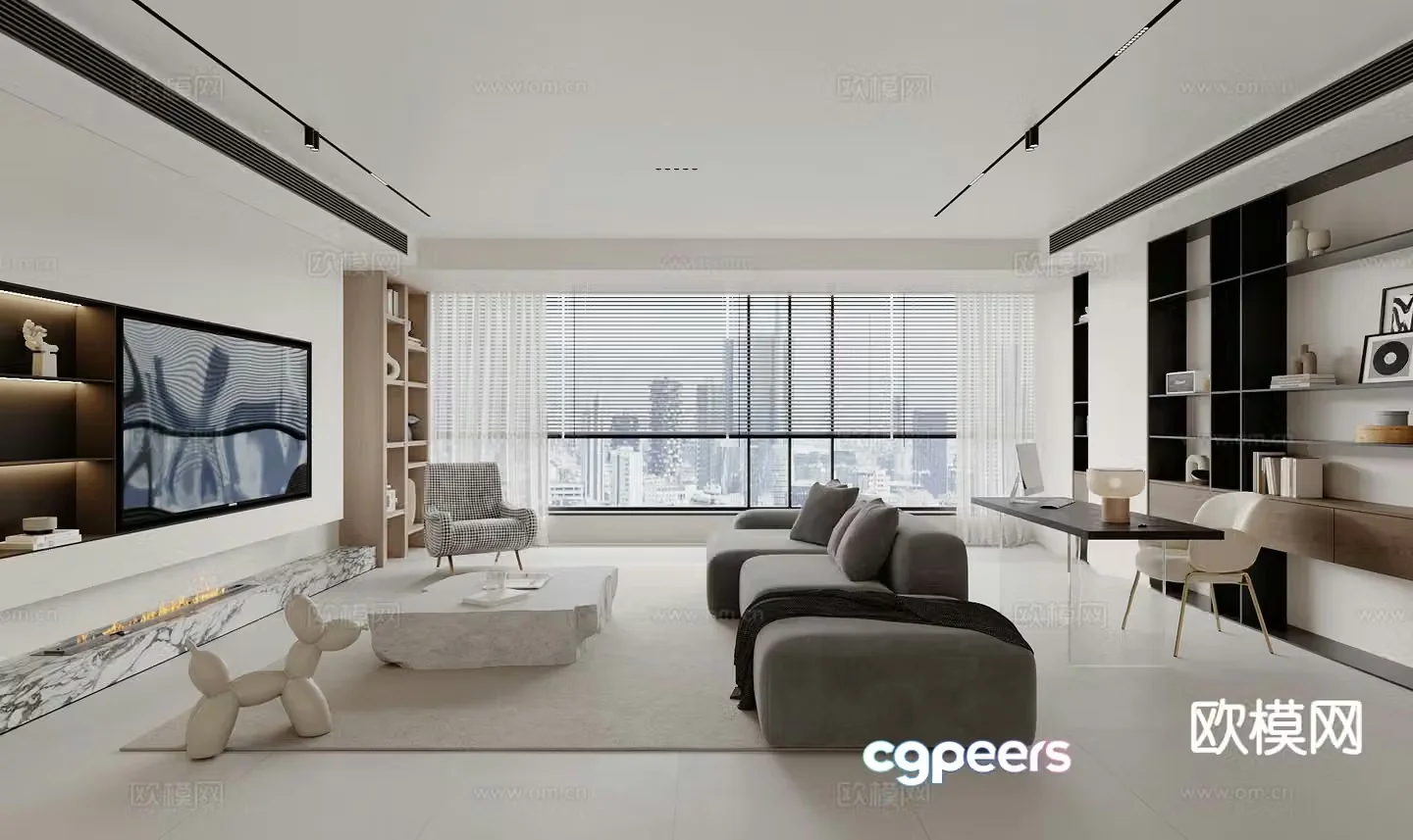 Modern living room 3d model