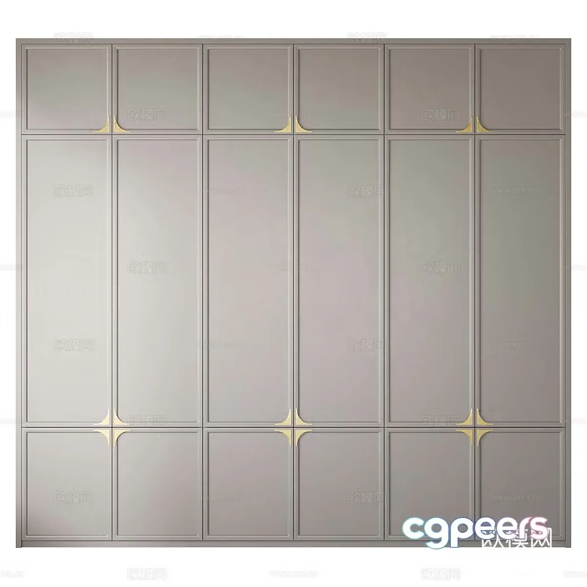 New Chinese style wardrobe 3D model