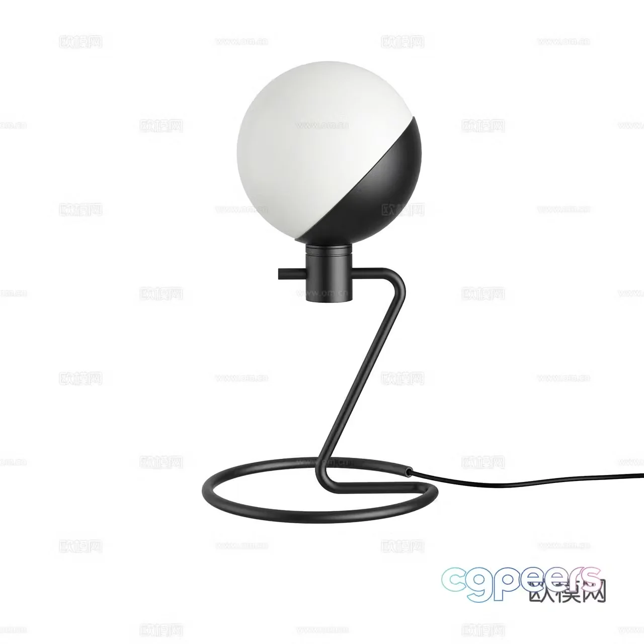 Grupa minimalist table lamp metal table lamp spherical table lamp glass table lamp modern table lamp 3d model