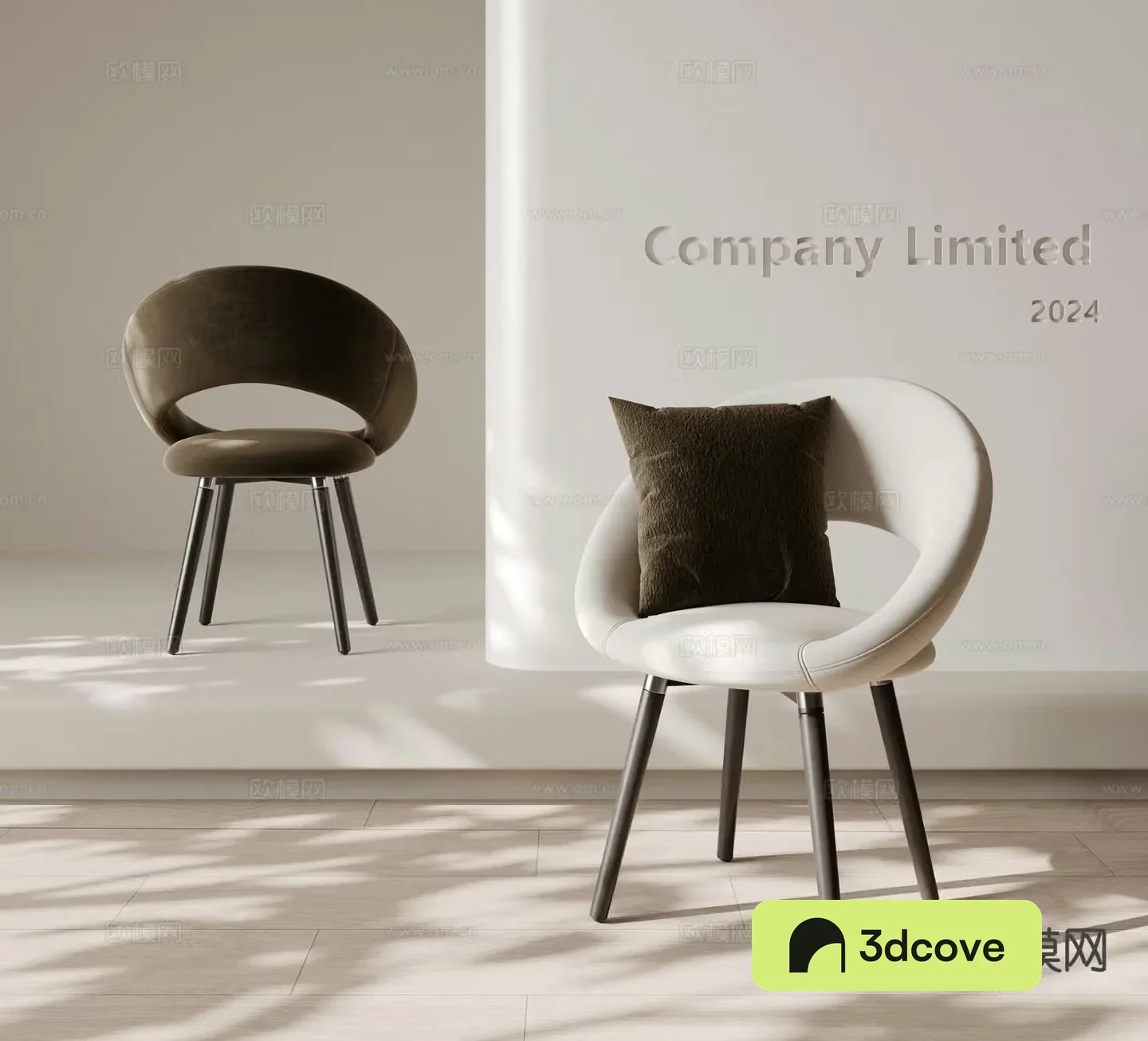 Cream style single chair dining chair