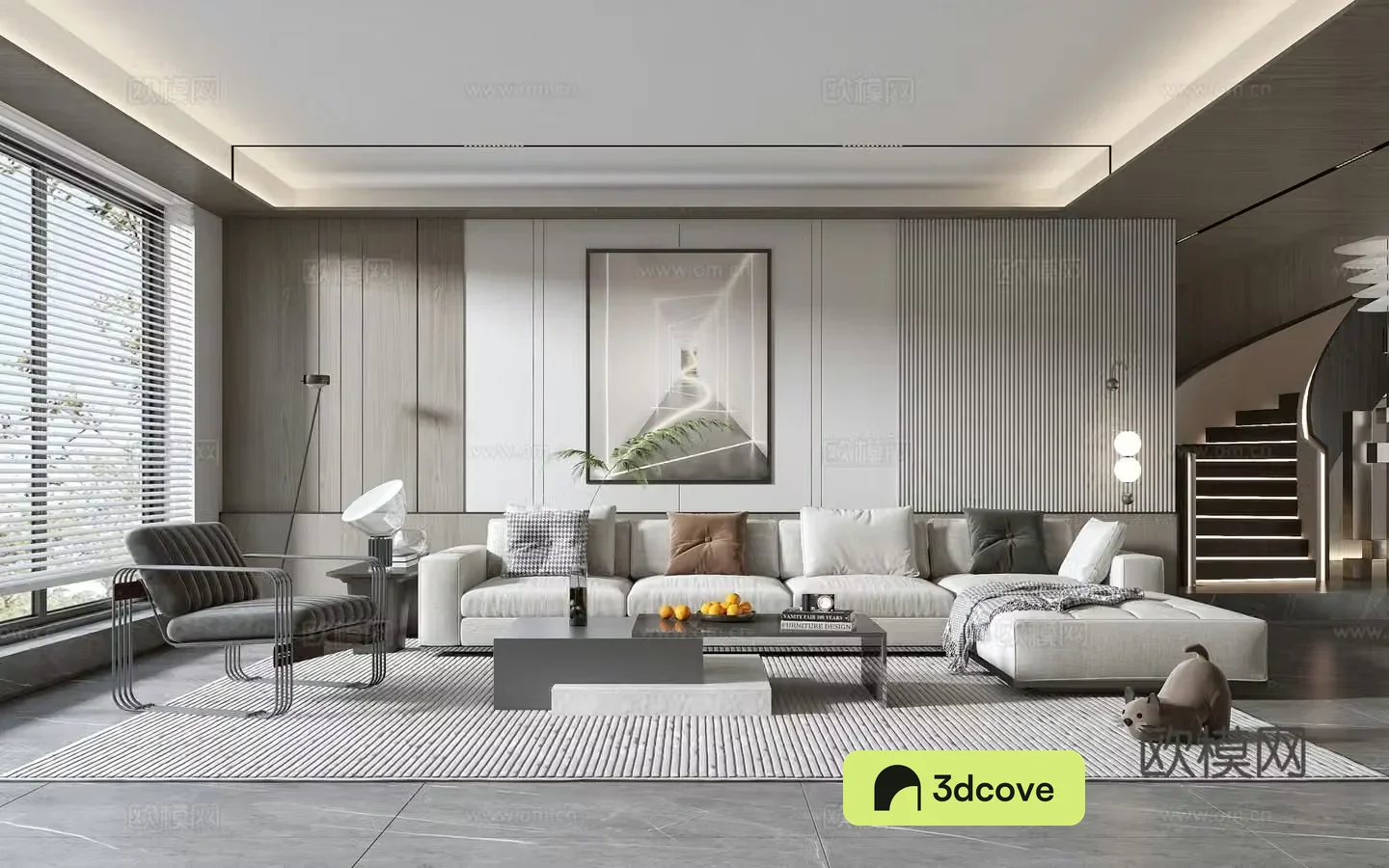 Modern living room modern sofa coffee table combination modern background wall