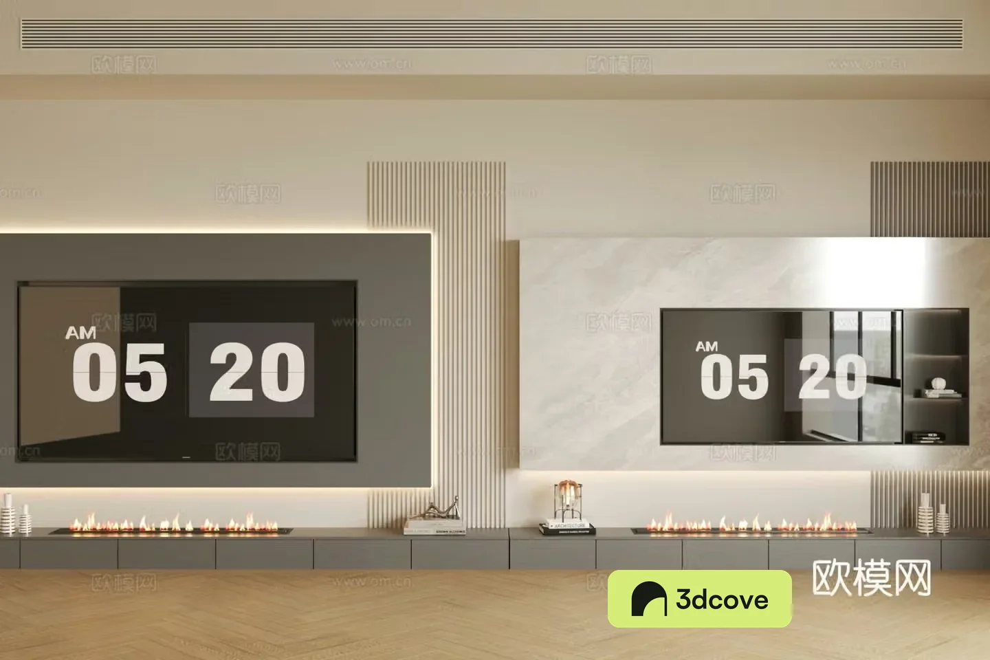 Modern minimalist TV background wall Living room background wall Marble background wall Premium gray living room