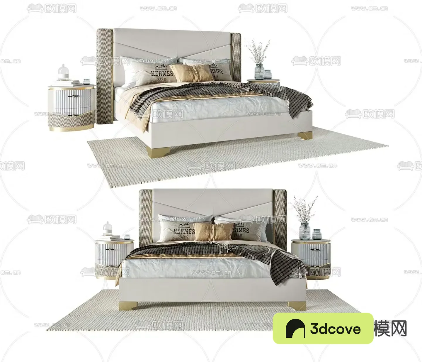 Modern double bed