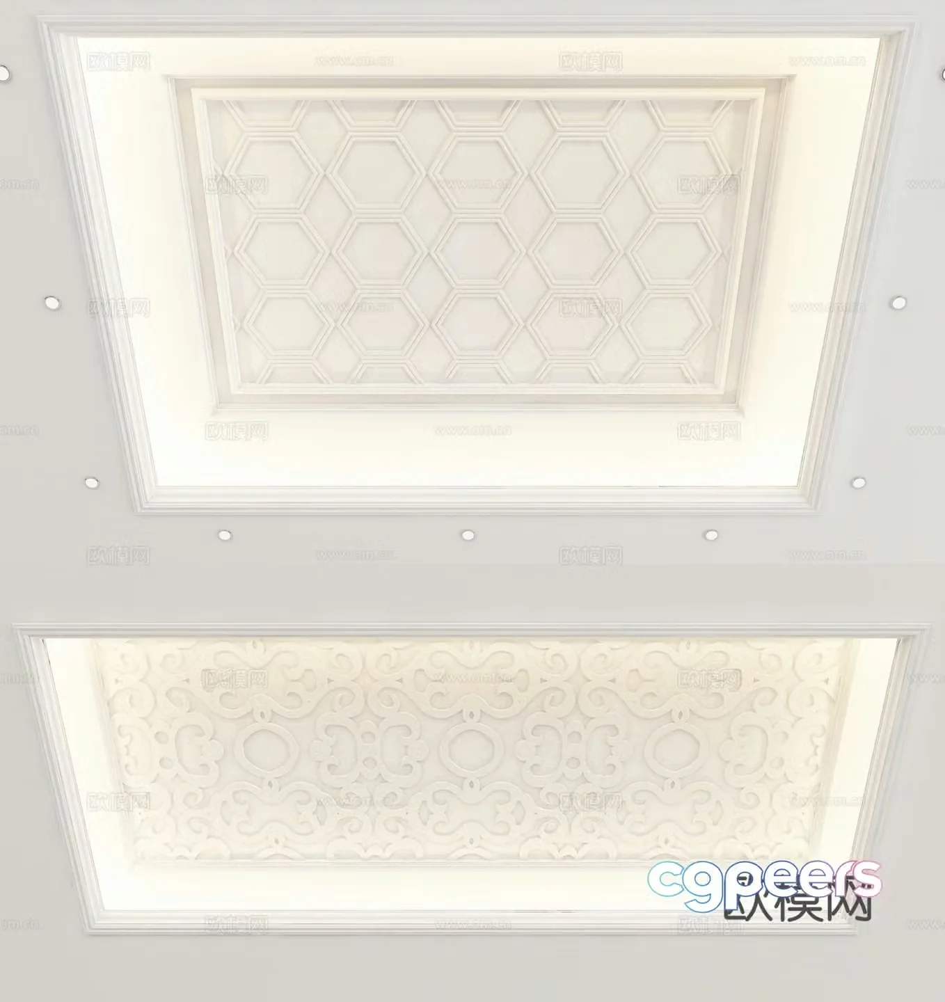 European style ceiling 3D model