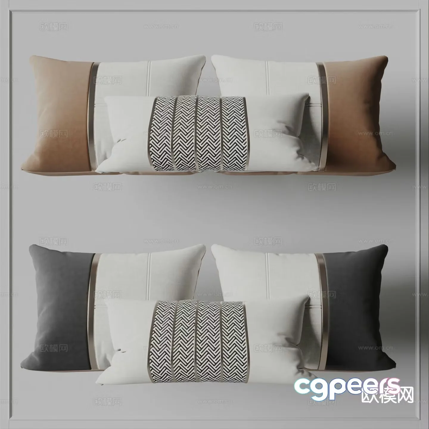 modern pillow pillow 3d model