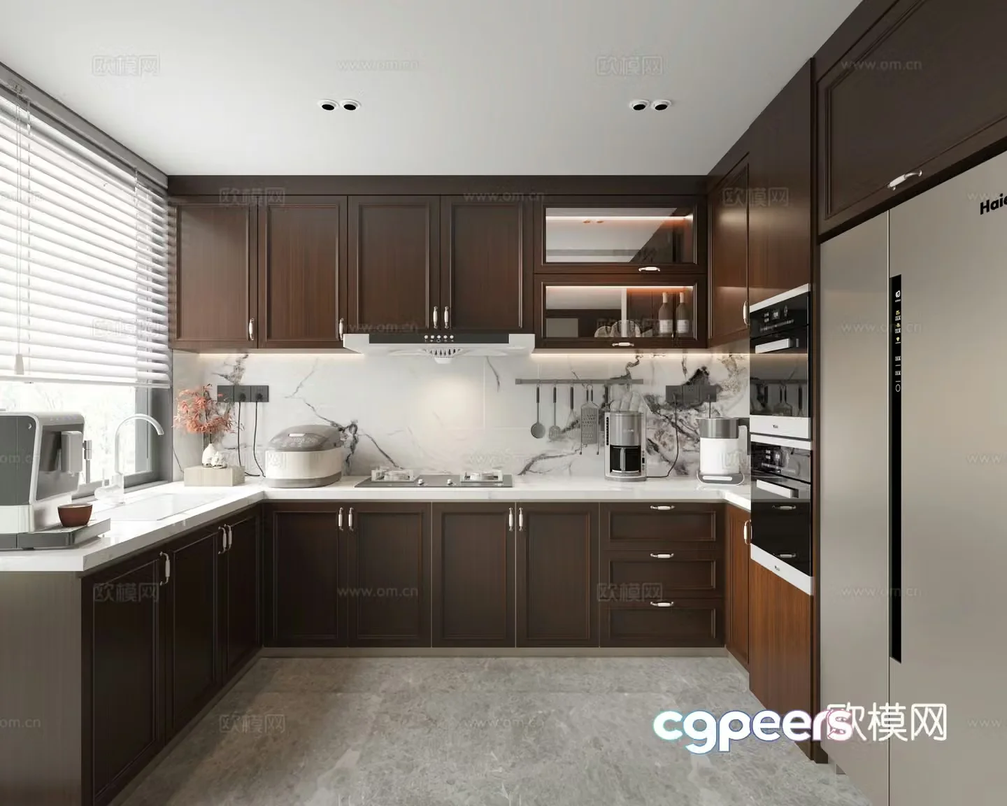 New Chinese kitchen 3D model