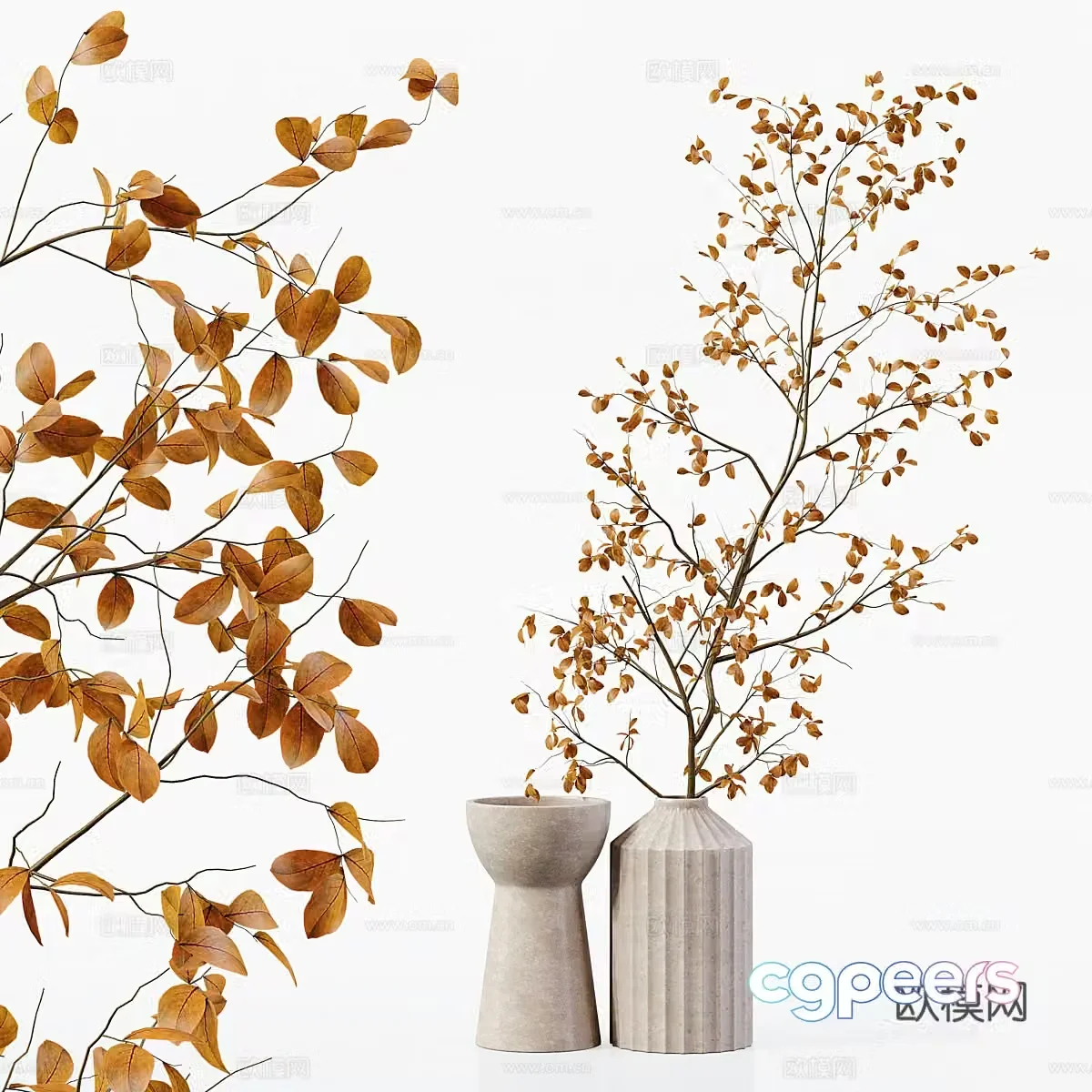 New Chinese vase flower art 3D model