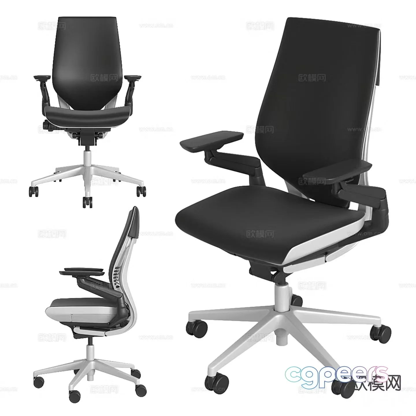 Modern office chair 3d model