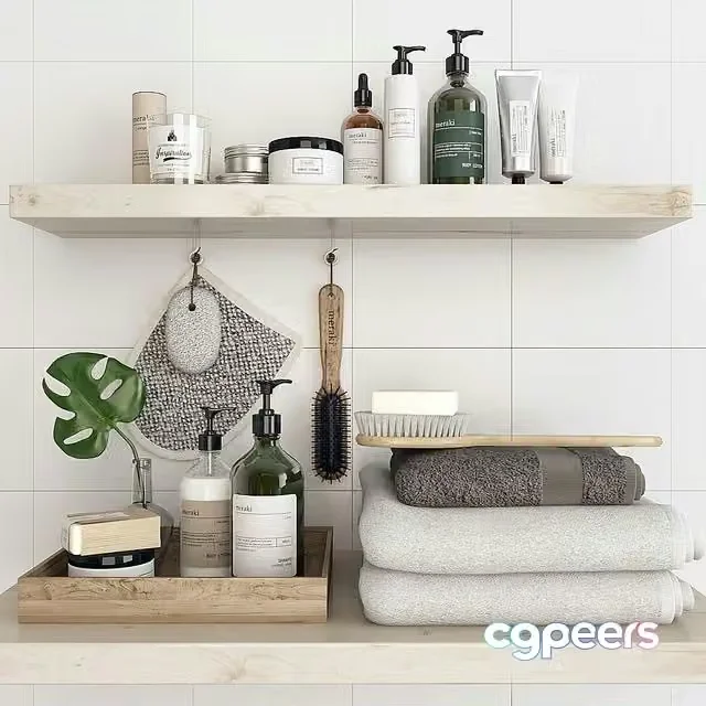 3ds Max Free – Bathroom decor (cosmetics, accessories)