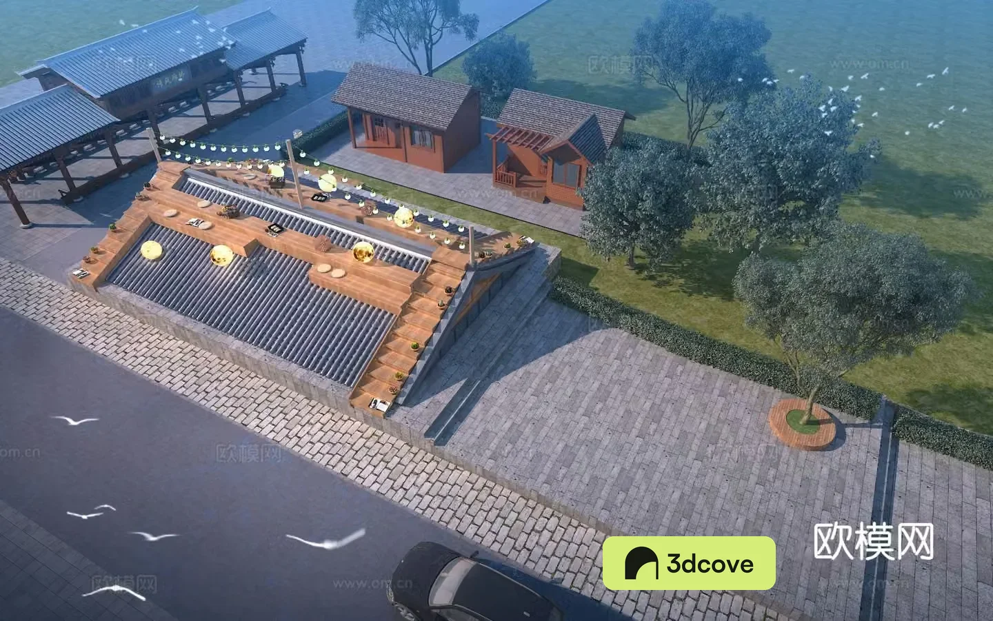 3D model of Shangfangjiewa landscape sketch