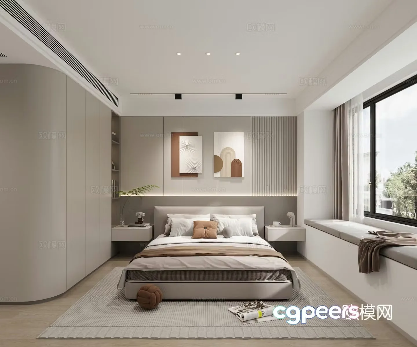 Modern bedroom 3d model