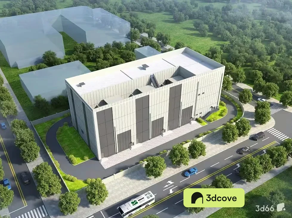 A Large White Building