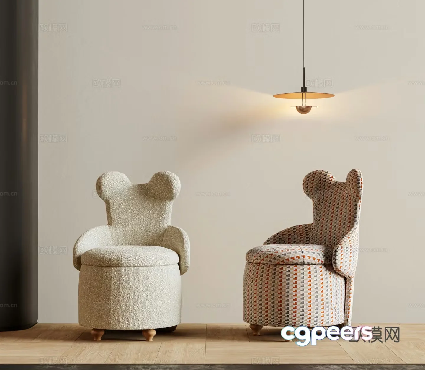 Modern children’s chair cartoon sofa children’s single chair children’s desk chair single chair chair single chair single person 3d model