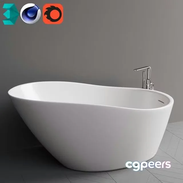 3ds Max Free – Bath Marmorin Design Mia, Mixer GROHE Lineare New 23792DC1