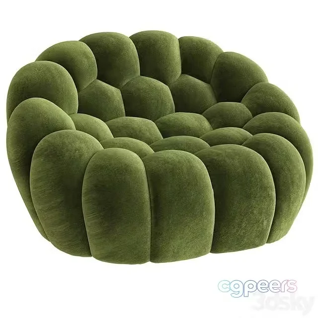 3ds Max Free – Roche bobois bubble (green armchair)