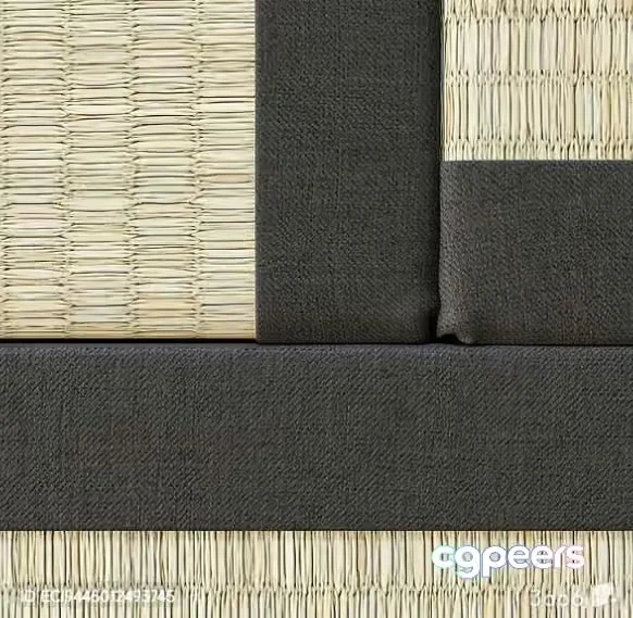 Gray And Beige Textured Fabric 3D Model – 13858 – VRAY Render