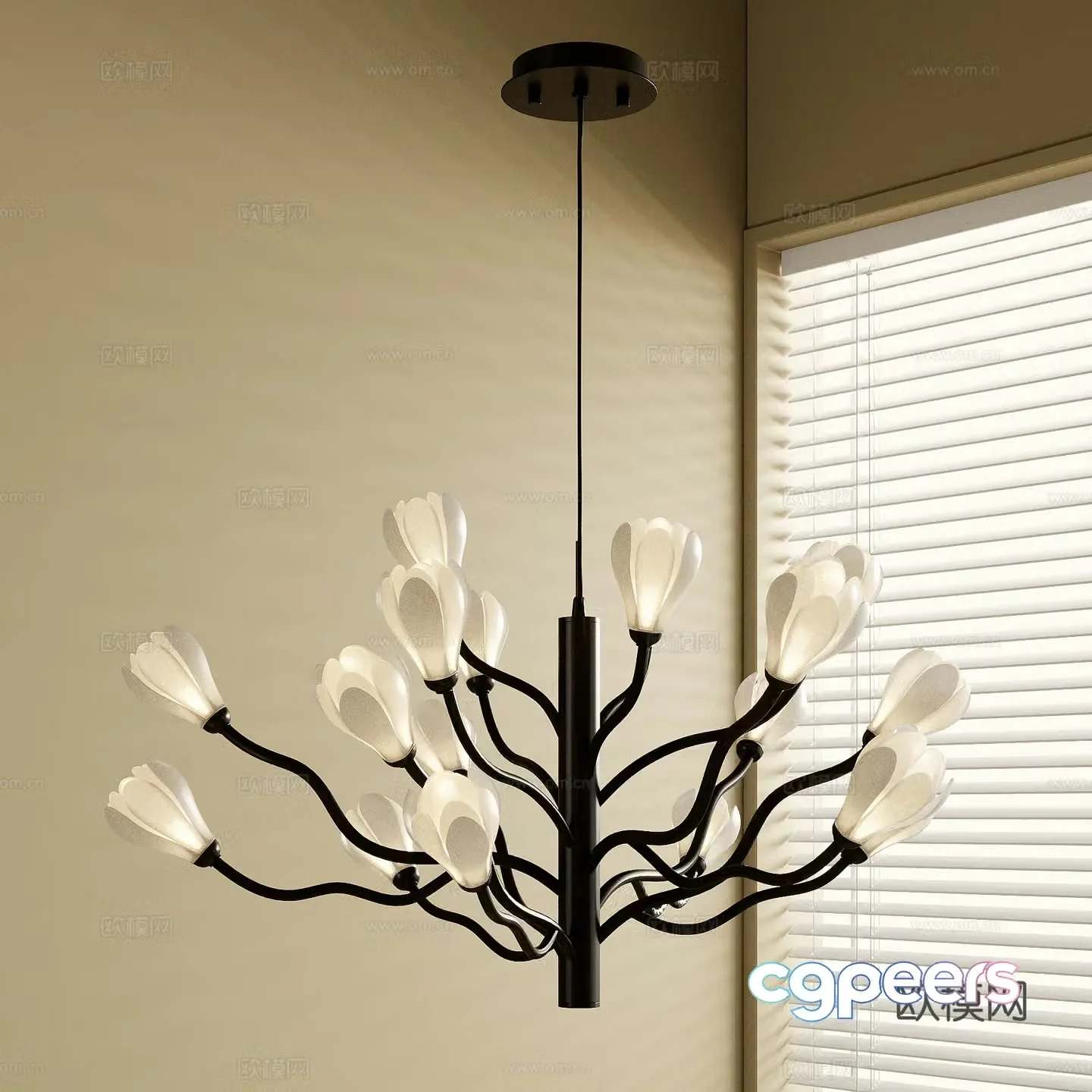French chandeliers 3d model